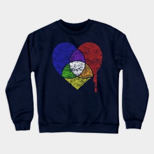 color chart heart Crewneck Sweatshirt